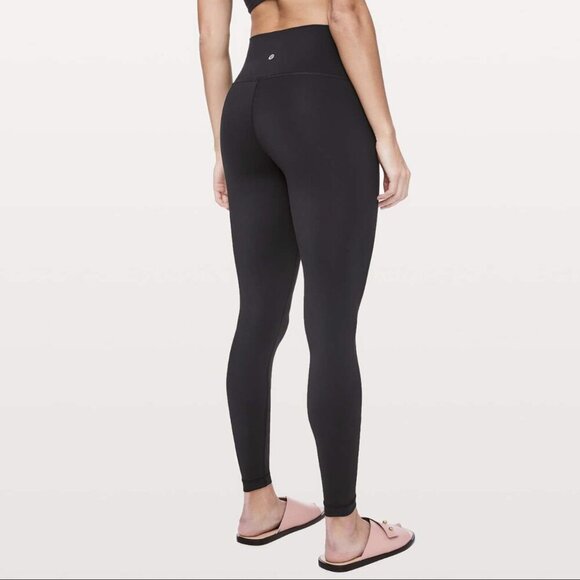 Lululemon Wunder Under High-Rise Tight Nulux 28” Black Leggings, size 14 - Picture 2 of 8